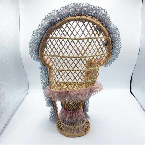 Peacock Chair Mini Vintage Decor - Picture 6 of 12